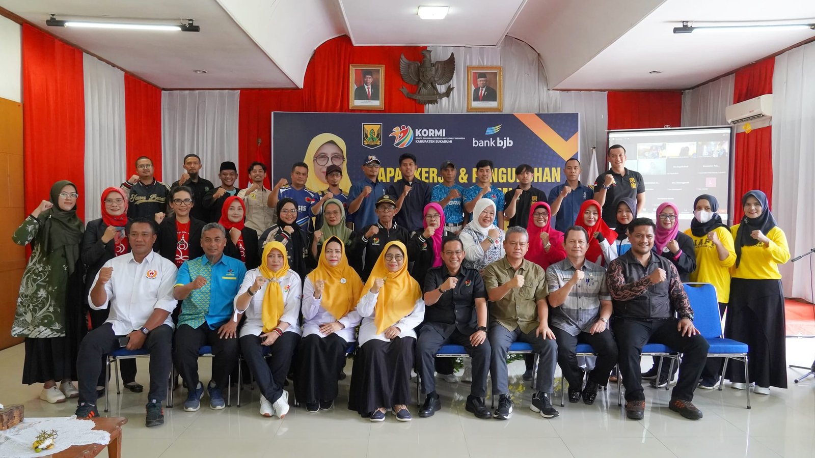 KORMI KAB SUKABUMI GELAR RAPAT KERJA DAN KUKUHKAN SEJUMLAH INDUK ORGANISASI OLAHRAGA 1 445235331 838031405025366 6324416281185561127 n