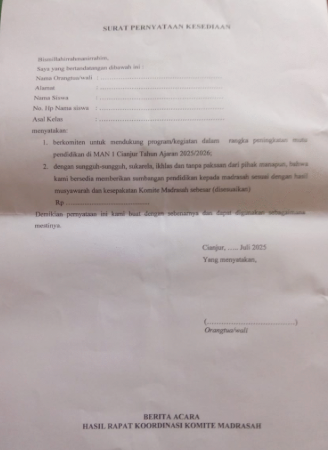 Gubernur Larang Pungutan, MAN 1 Cianjur Tetap Minta “Sumbangan Sukarela” dengan Nominal Tertentu 2 Screenshot 2025 07 08 212054