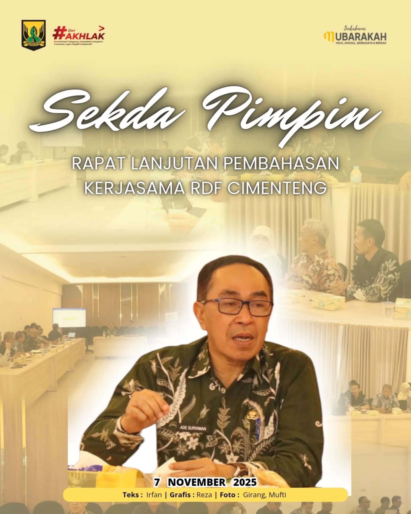Sekda Sukabumi Pimpin Rapat Lanjutan Pembahasan Kerjasama RDF Cimenteng 1 573593825 18318159595221373 5778549517720973580 n