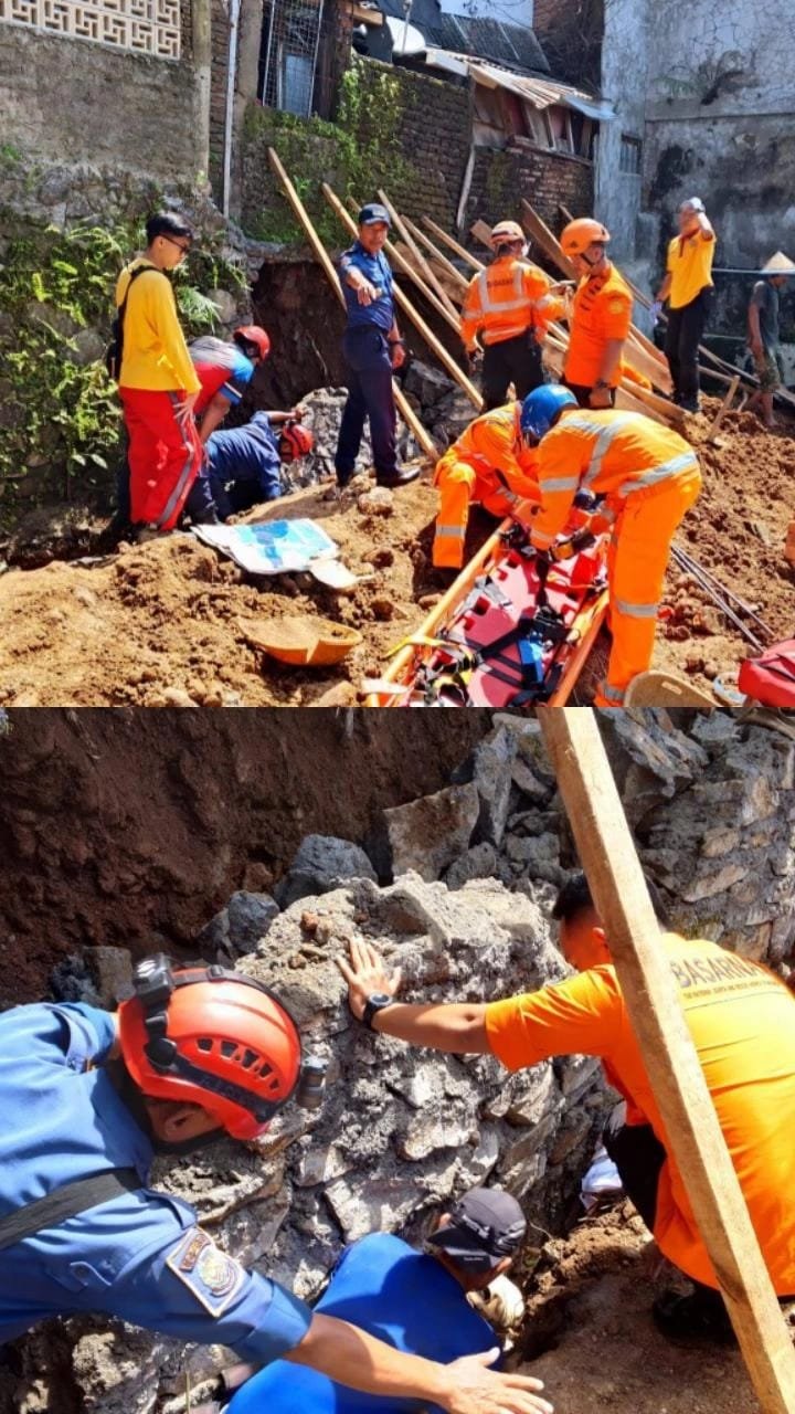 Damkar Kabupaten Sukabumi Berhasil Evakuasi Dua Pekerja Tertimbun Longsoran TPT di Palabuhanratu 5 WhatsApp Image 2026 01 06 at 21.50.41