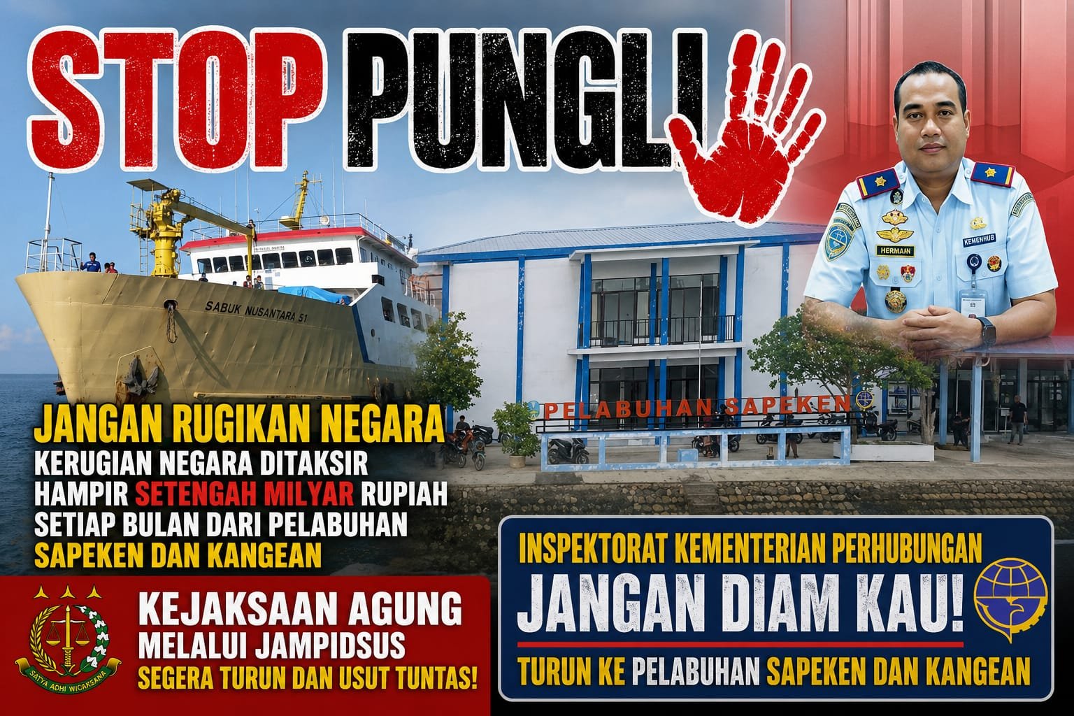 Dugaan Pungli di Pelabuhan Sapeken dan Kangean Disorot, Koalisi Aktivis Hukum dan Mahasiswa Desak Kejaksaan Agung Turun Tangan 1 WhatsApp Image 2026 07 04 at 10.32.25