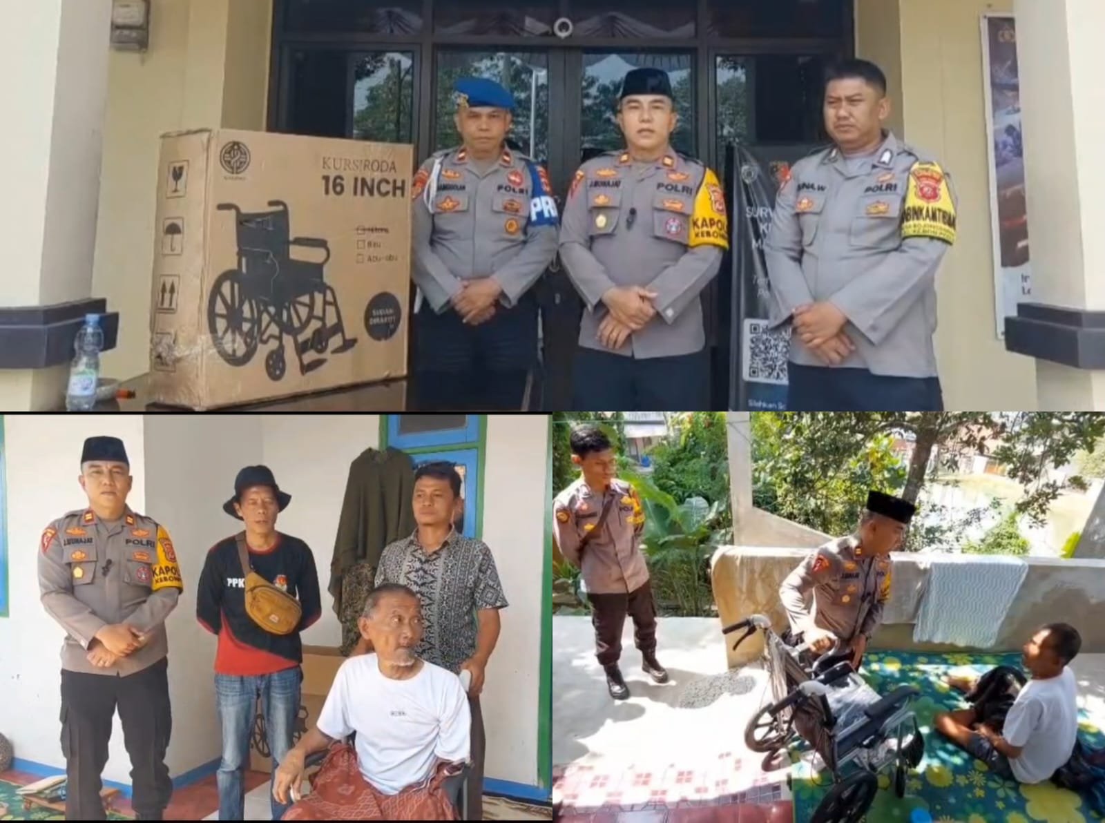 Aksi Humanis Polri: Kapolsek Kebonpedes Bantu Lansia dengan Kursi Roda, Warga Haru dan Bersyukur 1 WhatsApp Image 2026 08 07 at 8.26.17 PM